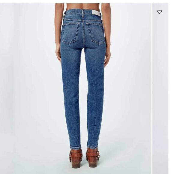 RE/DONE 70's High Rise Ankle Crop Jeans Size 26 NWOT Sample Piece - Picture 3 of 11